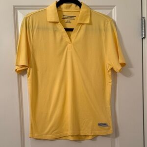 NWOT C&B DryTec Yellow Women’s Polo Shirt Sz M
